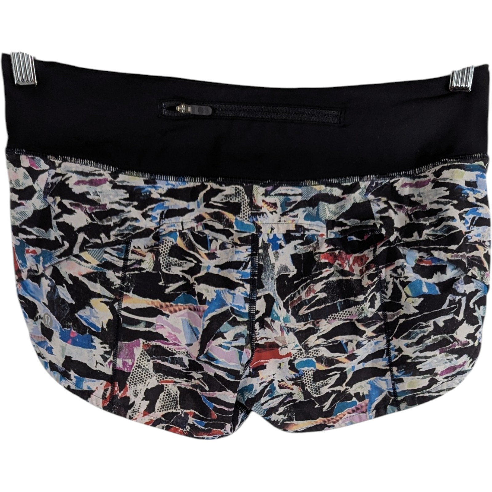 Lululemon Speed Up Lined Shorts Size 4 Womens Colorful Vented Side Slit Pockets