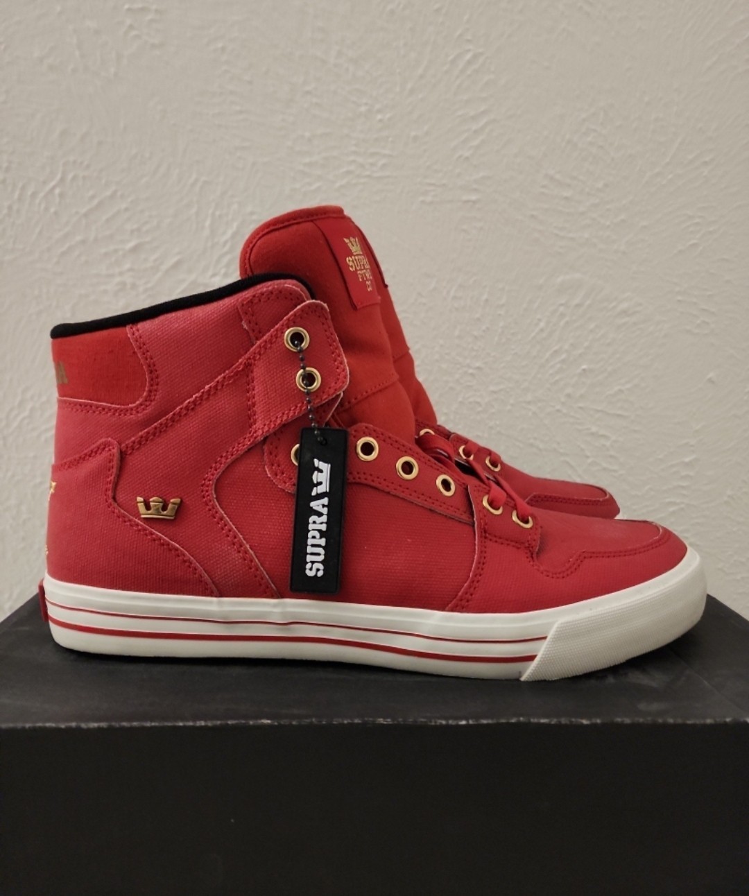 Rare Supra TK Vaider ‘Valentine’s Day’ HIGHTOP skytop Skateboarding Shoes NEW