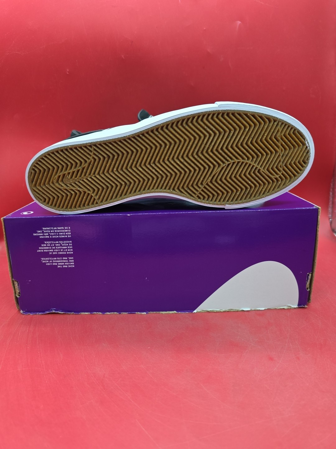 Size 9 – Nike Zoom Stefan Janoski+ Slip SB Black White