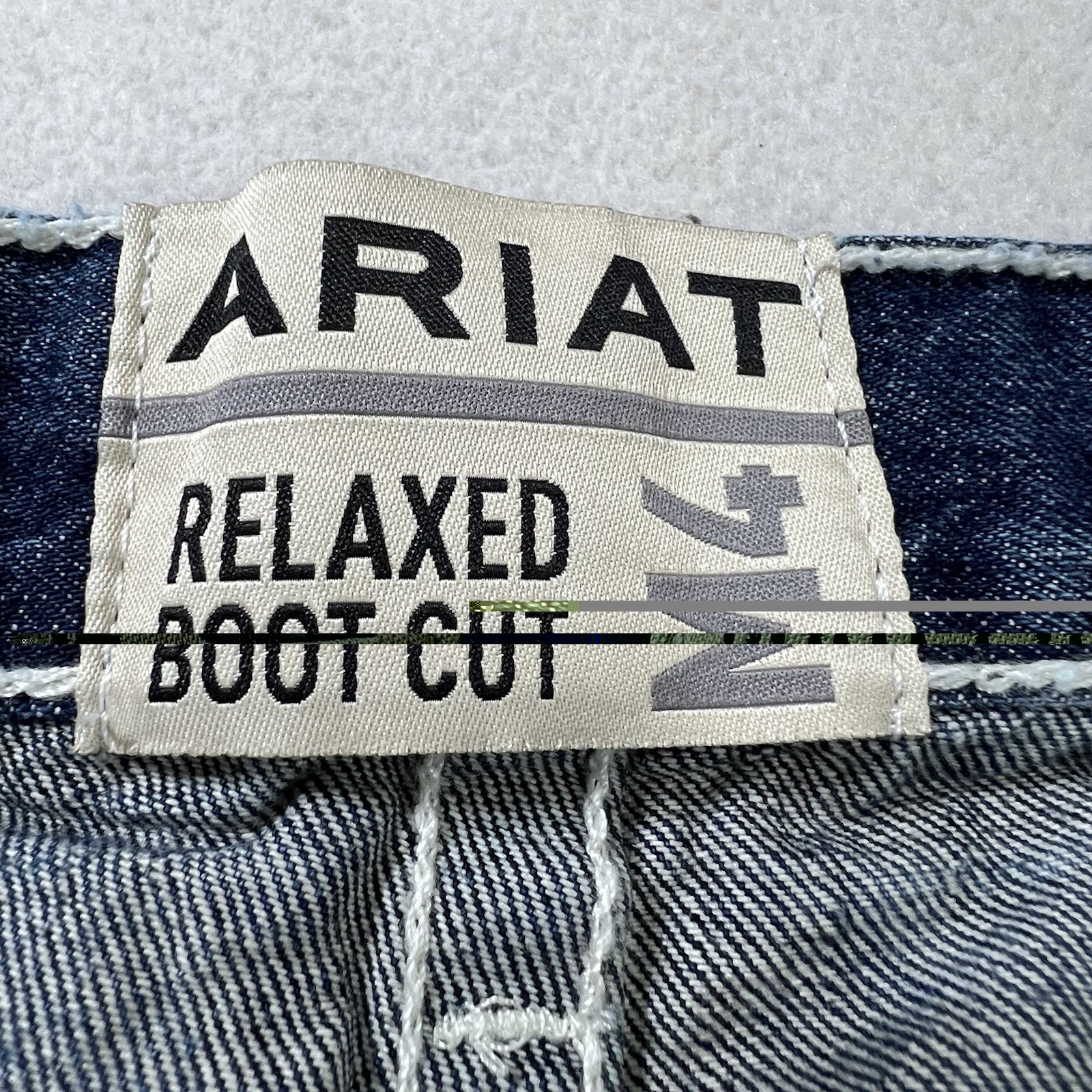 Ariat M4 COLTRANE Relaxed Bootcut Men’s Jeans Size 38×30 Blue Denim Medium Wash