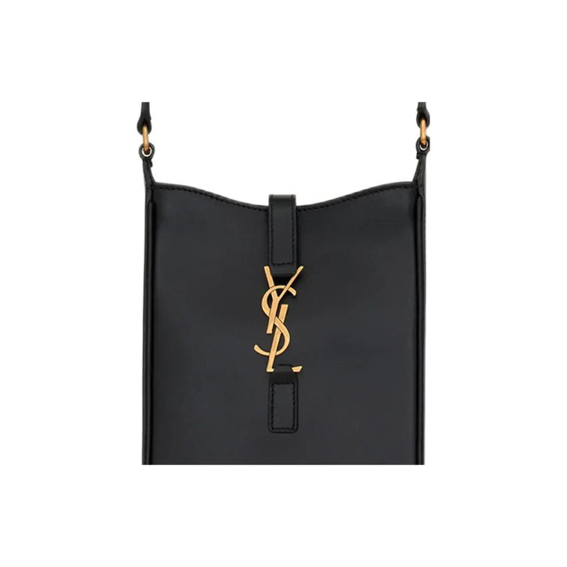 SAINT LAURENT YSL LE5A7 Gold Label Logo Shoulder Bag Women’s 5.1×1.5×7.8 in
