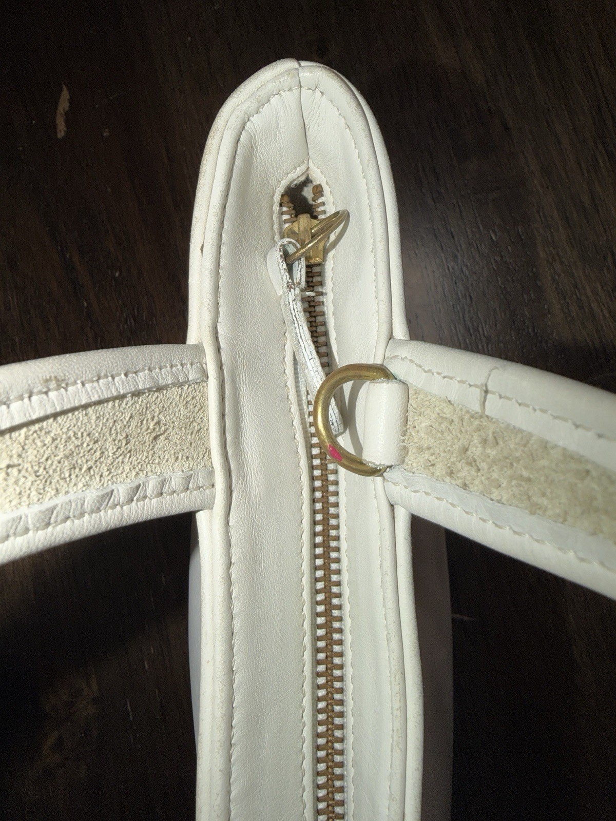 Coach 9301 Bleecker Basket Satchel White Leather Bag Vintage Purse Top Handle