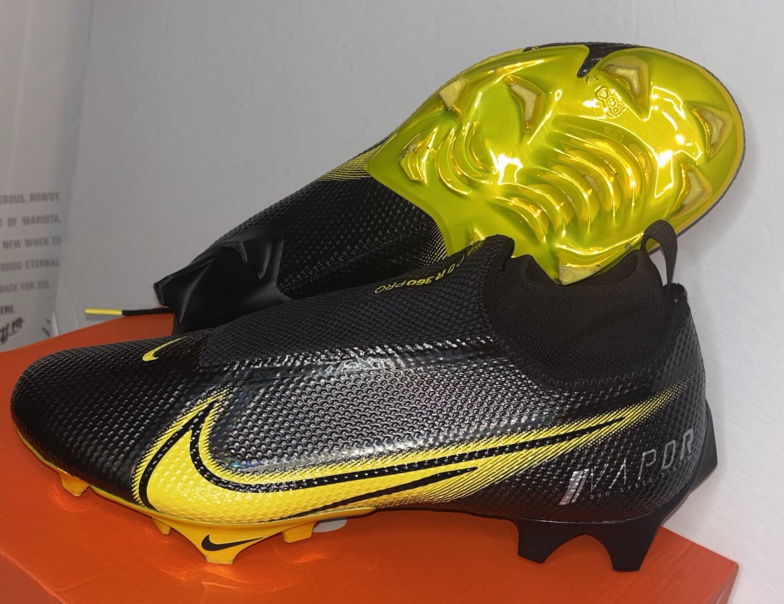 Nike Vapor Edge Pro 360 Oregon Ducks PLAYER EXCLUSIVE 10.5 WD Cleats CV3066-011