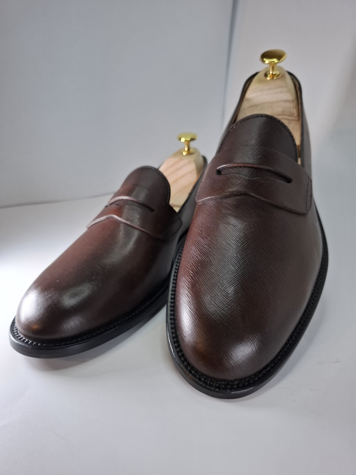 TRUSSARDI 40/41/42/43/44/45 EU Brown Loafers Men’s Shoes