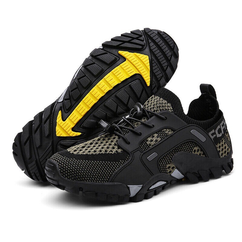 Mens Waterproof Quick Dry Athletic Non-slip Hiking Sports Shoes Outdoor Sneakers