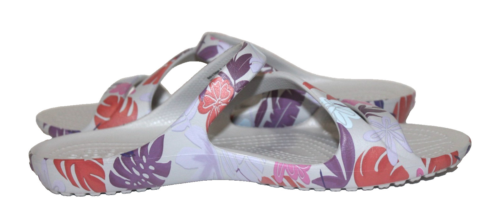 Crocs Kadee II Size W7 Tropical Floral Slides Sandals Women’s Iconic Comfort