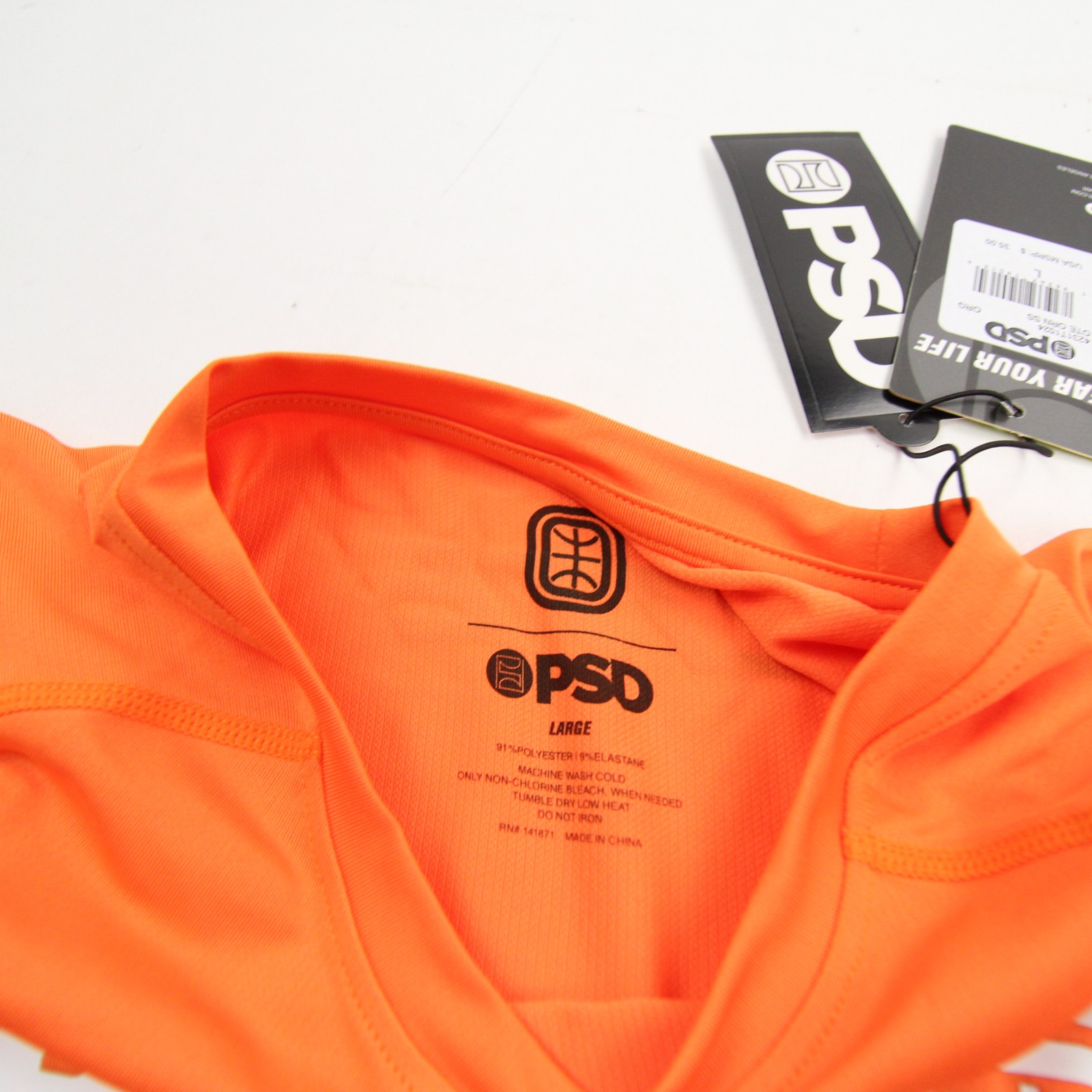 PSD Compression Top Men’s Orange New with Tags L