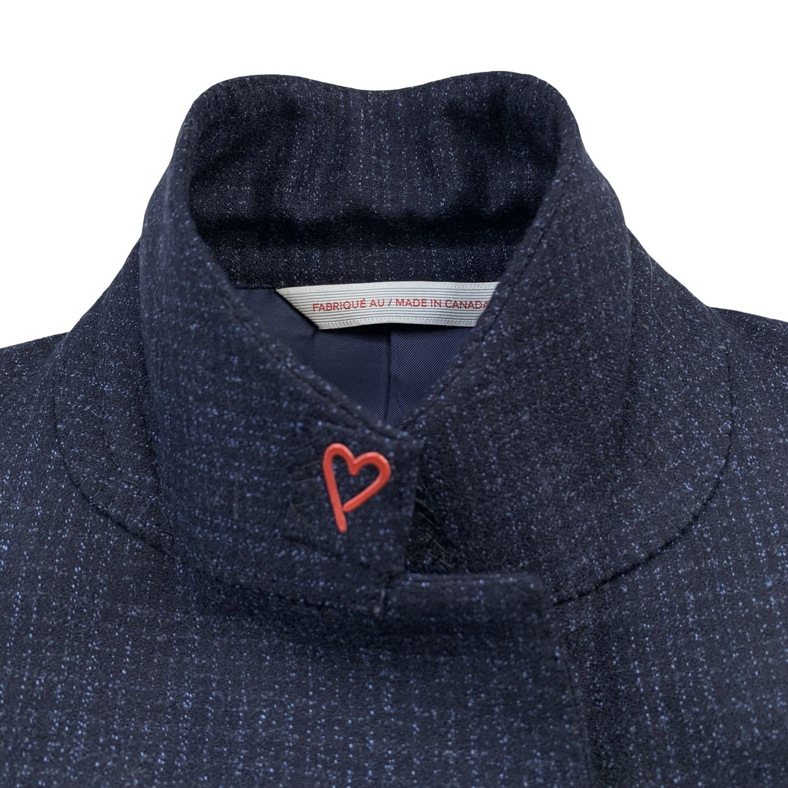 Mens 42 R Samuelsohn 1929 Navy Blue Speckled Flannel Knit Patch Pocket Blazer