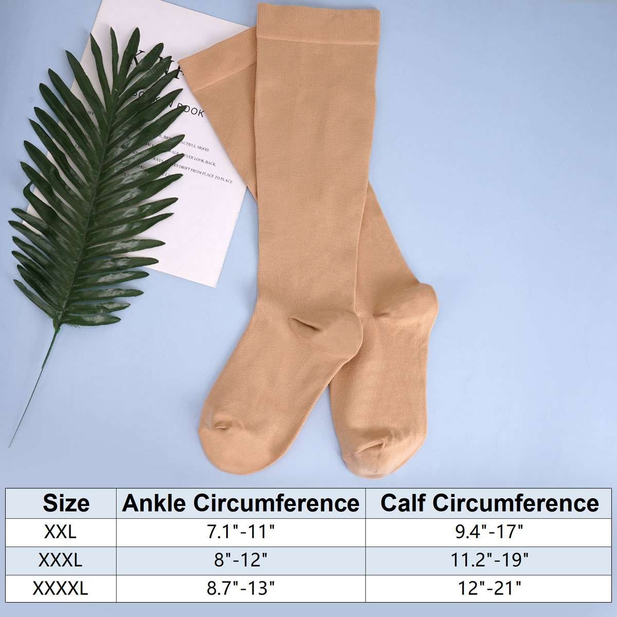 3 Pairs Compression Socks Stockings Womens Mens Knee High Medical 20-30 S/M-4XL