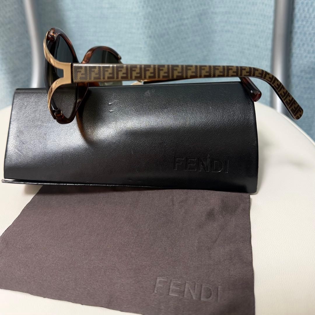 FENDI Sunglasses Zucca Pattern Temples
