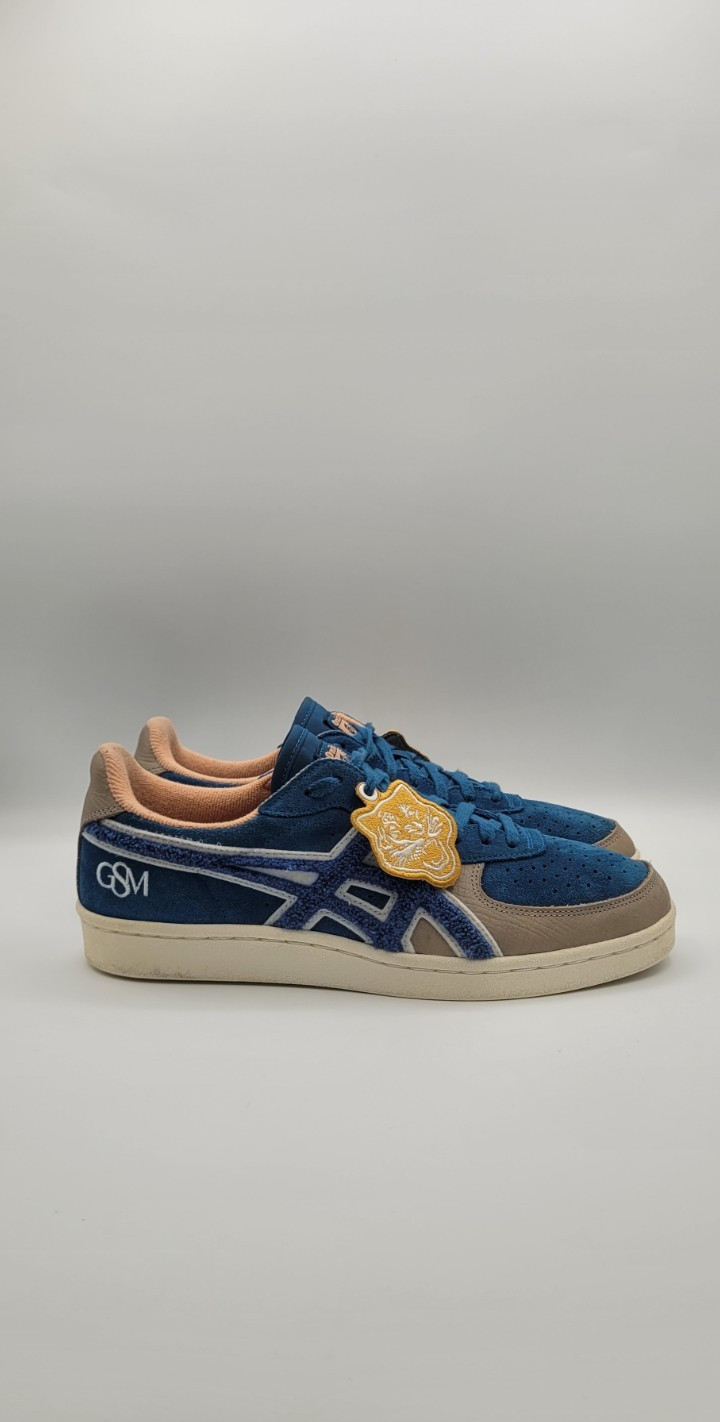 Onitsuka Tiger GSM SD Mens 9 Blue Suede Sneakers Rare Patch Logo Japan Style