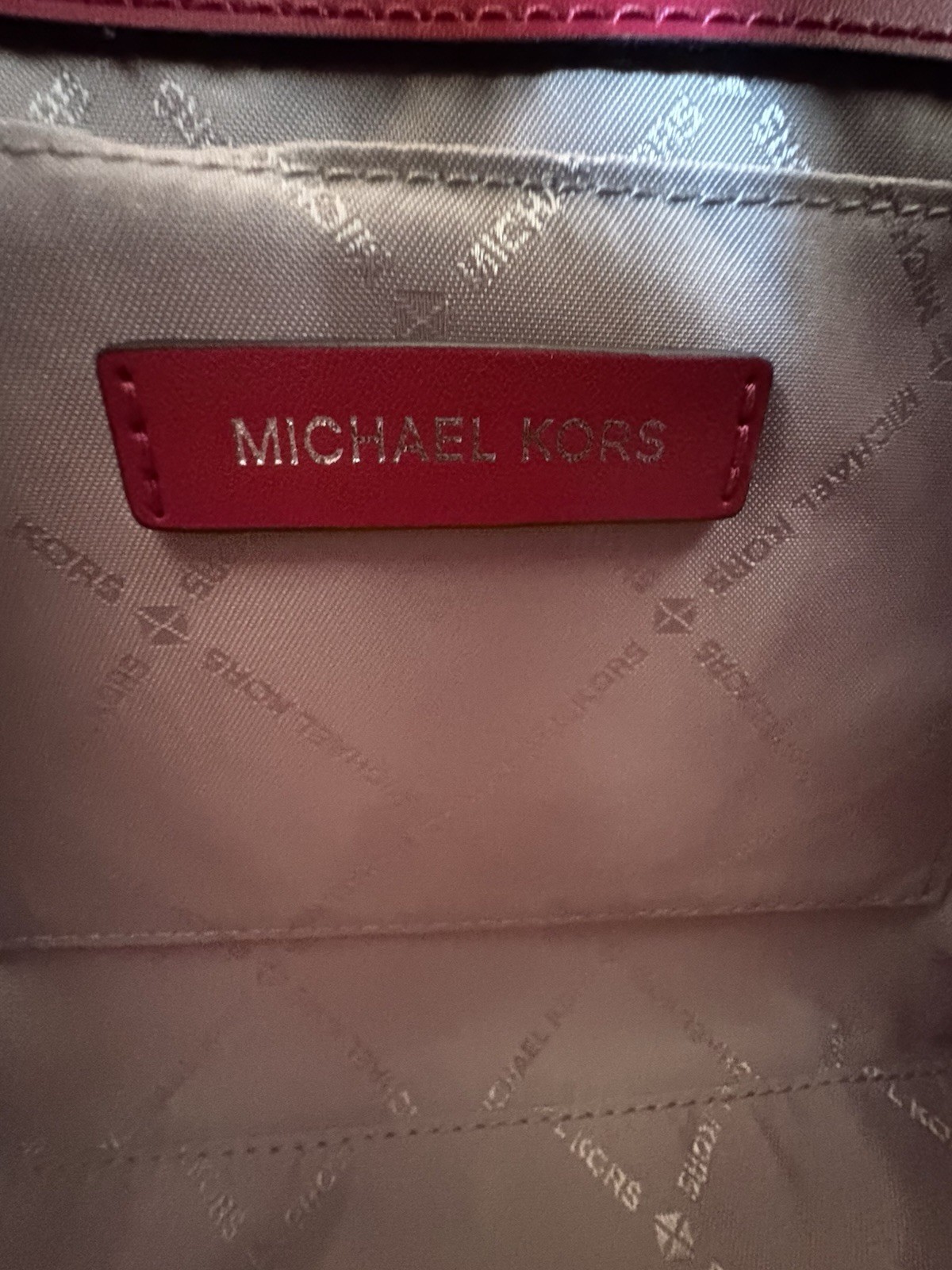 Michael Kors Whitney Medium Flap Shoulder Chain Crossbody Bag MK Dark Raspberry