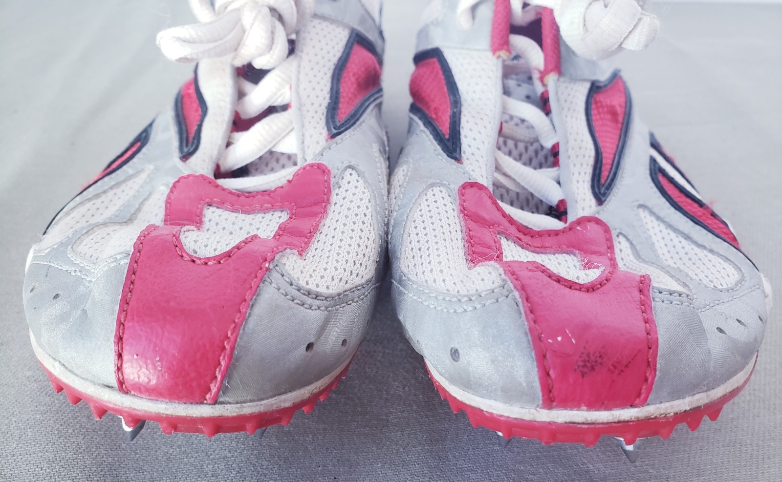 VTG REEBOK Track Field Athletic Shoes Sprinting Spikes Sz.7 RA 706 FLU 30-173872