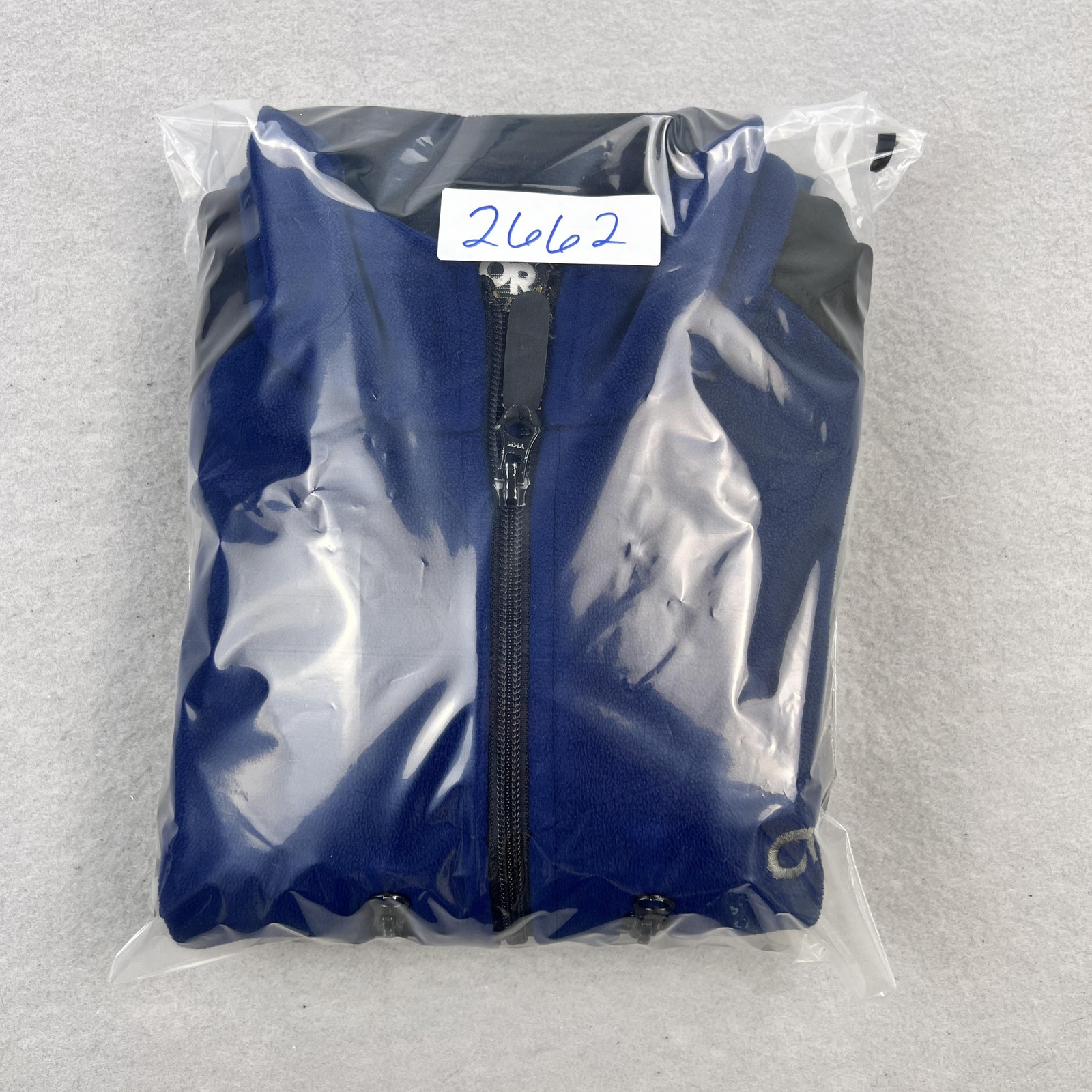 VTG Outdoor Research Ceres Tech Jacket Mens XL Blue Fleece Full Zip USA Hiking