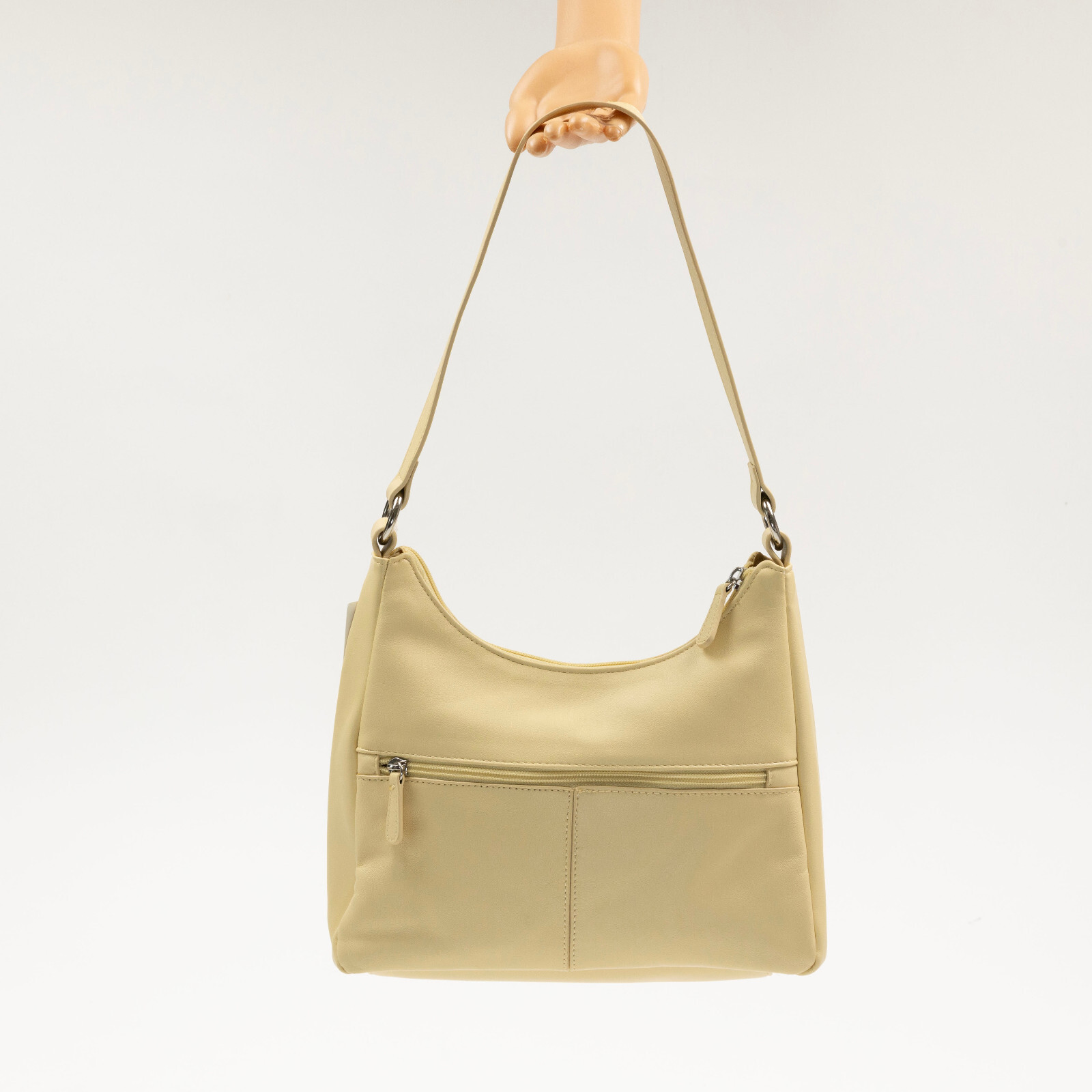 Giani Bernini Women Nappa Leather Hobo Bag Wheat (Pre-owned/as pictured)