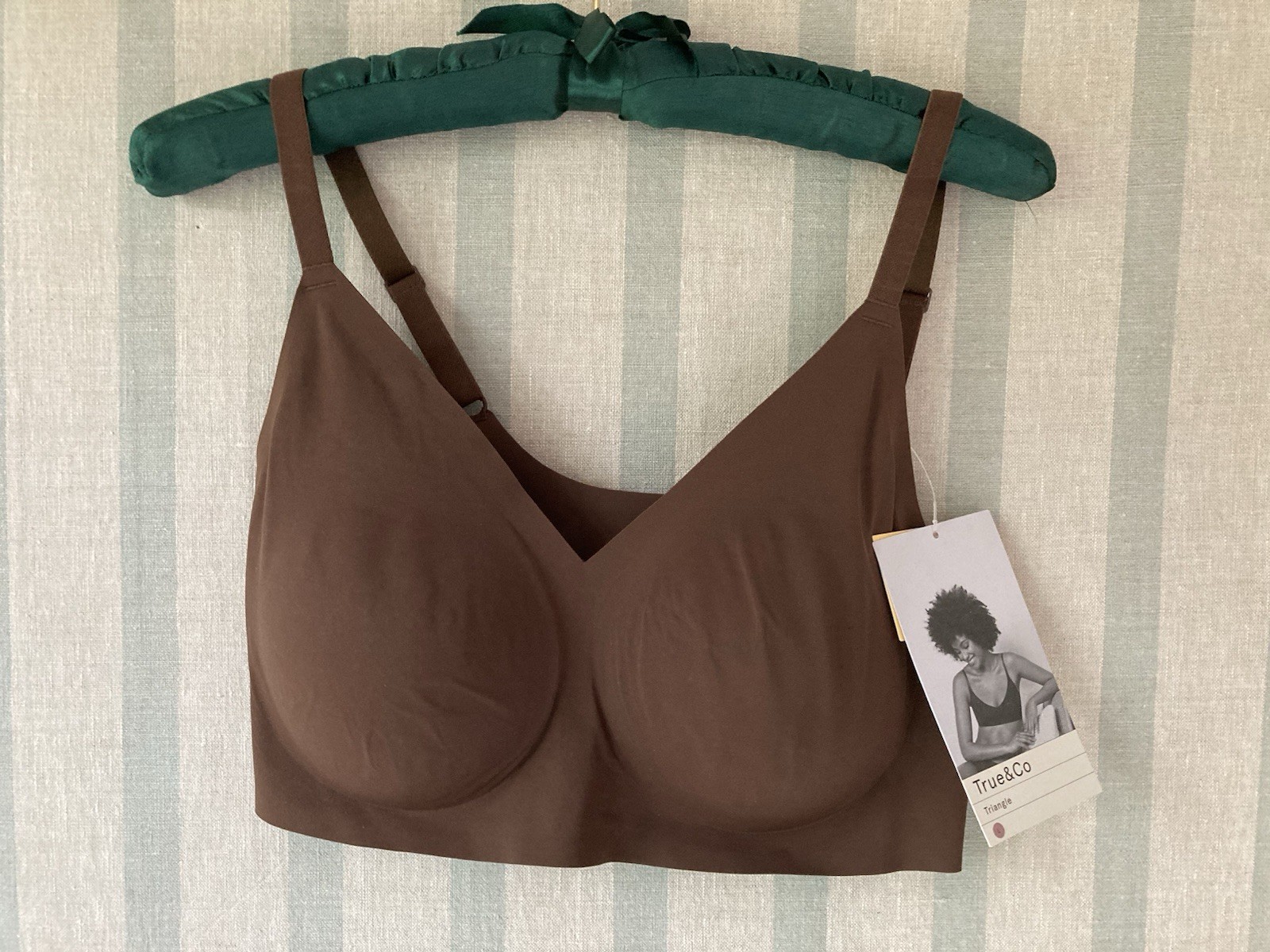 True & Co. Size: LARGE True Everybody TRIANGLE Bra Brown
