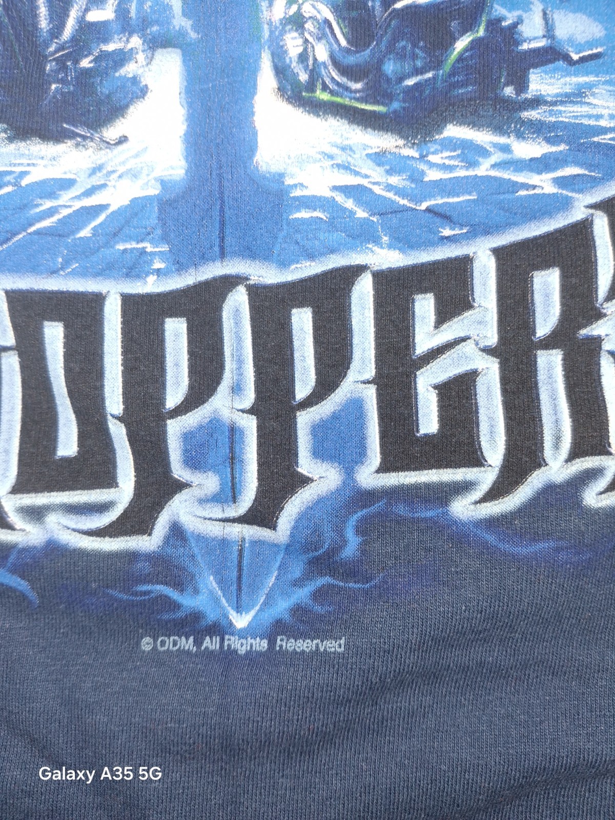 Vintage Orange County Chopper T-shirt Size Large Motorcycle Sword Flames