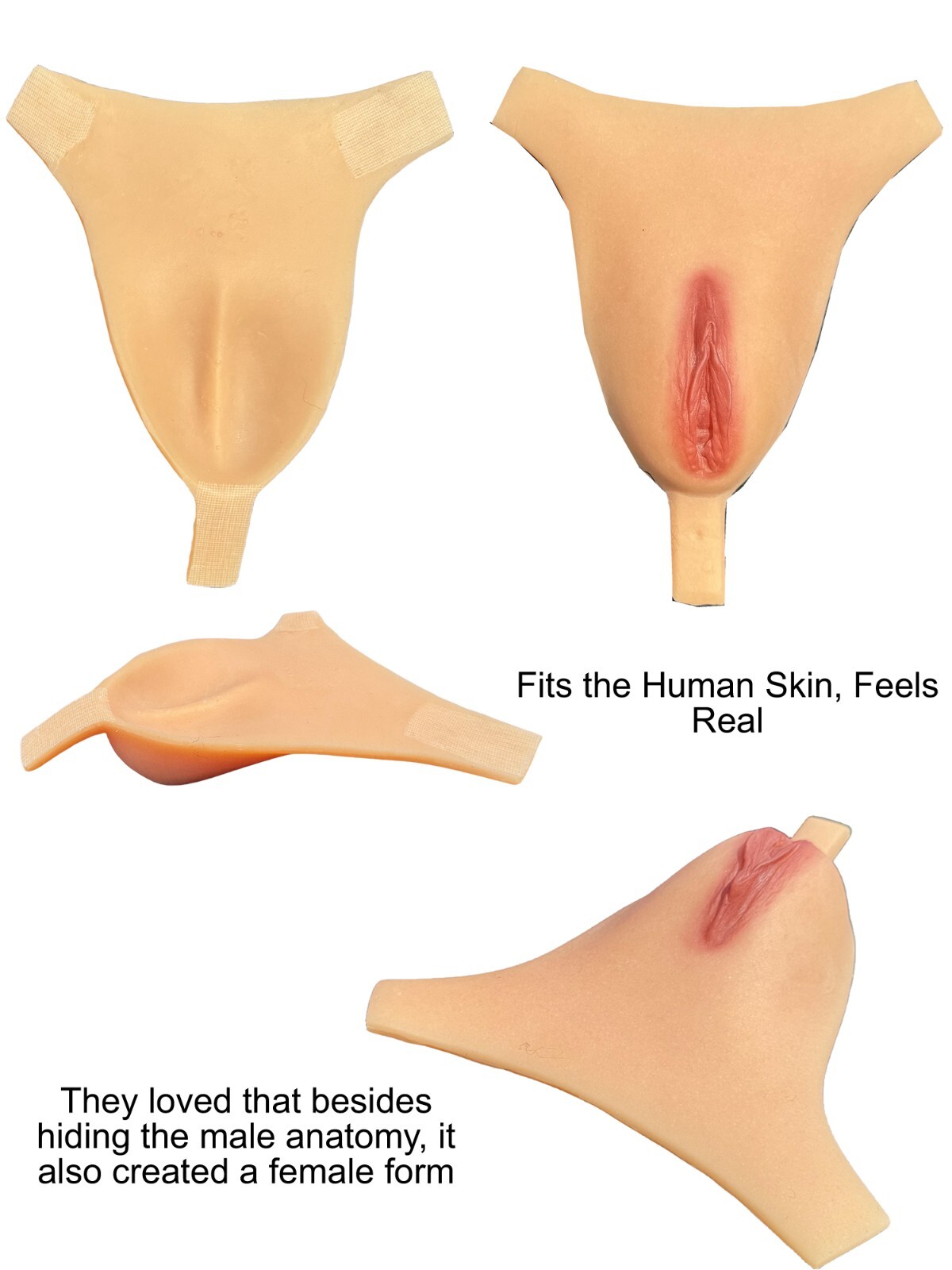 BIMEI Self-Adhesive Camel Toe Pad Men Underwear Silicone Hide Gaff Transgender