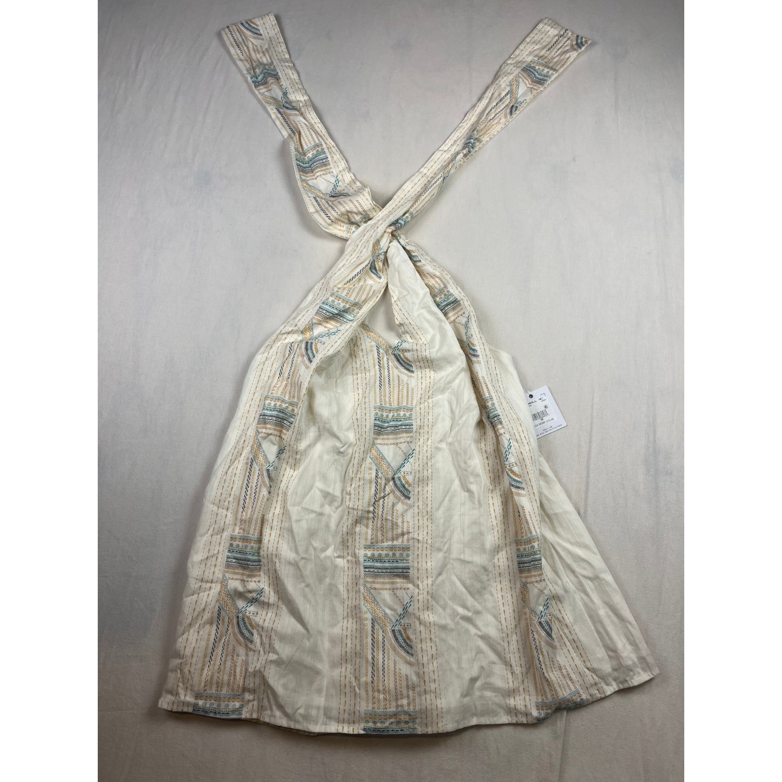 O’Neill Naima Halter Top Sahara Sun Cream Geometric Cotton SP4416009 Medium