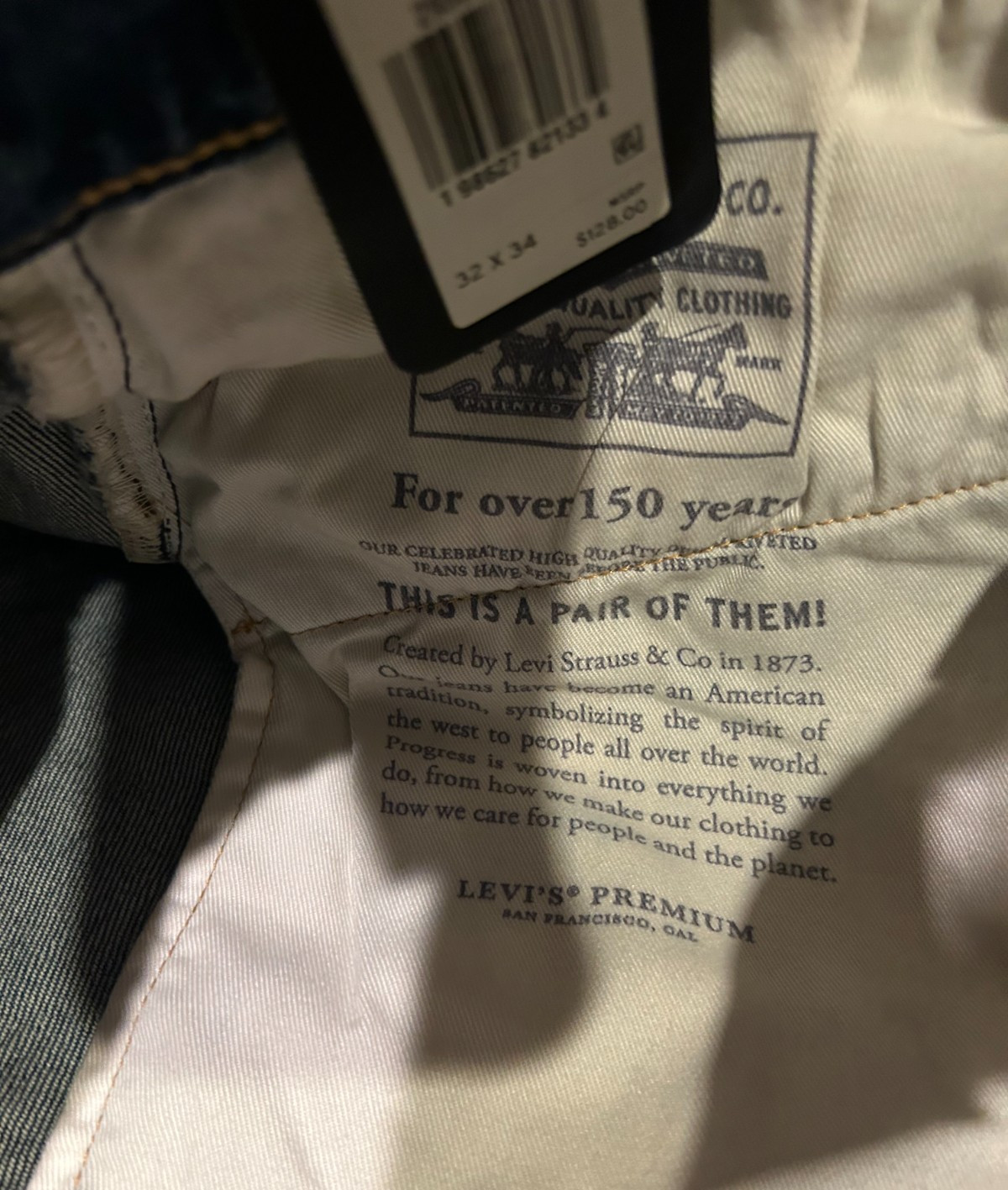 Levi’s Premium 502 Regular Taper Fit Selvedge Jeans WStretch Sizes NWT 1654