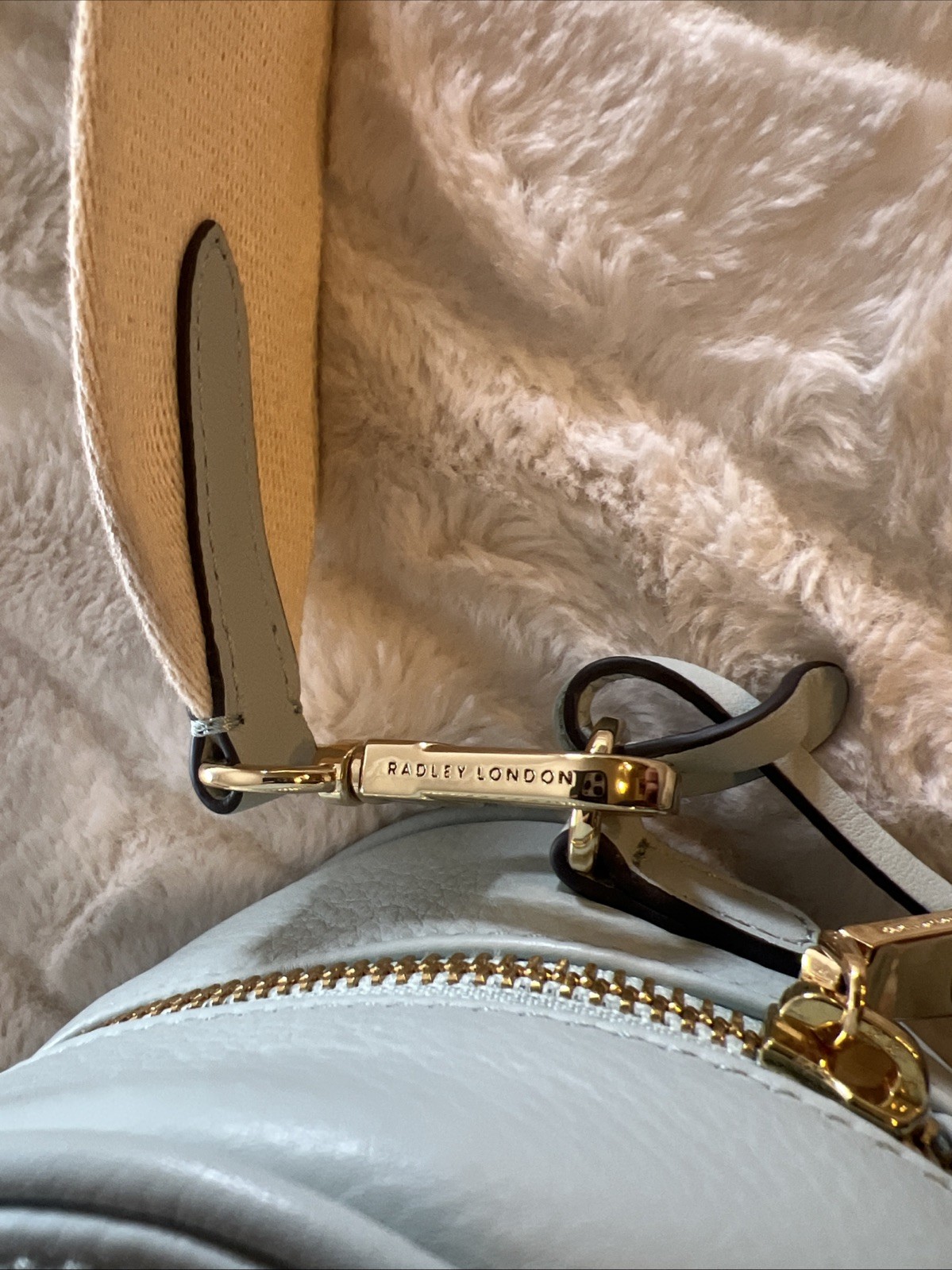 RADLEY LONDON Arden Crescent Floral Leather Mini Zip Around Crossbody NWOT