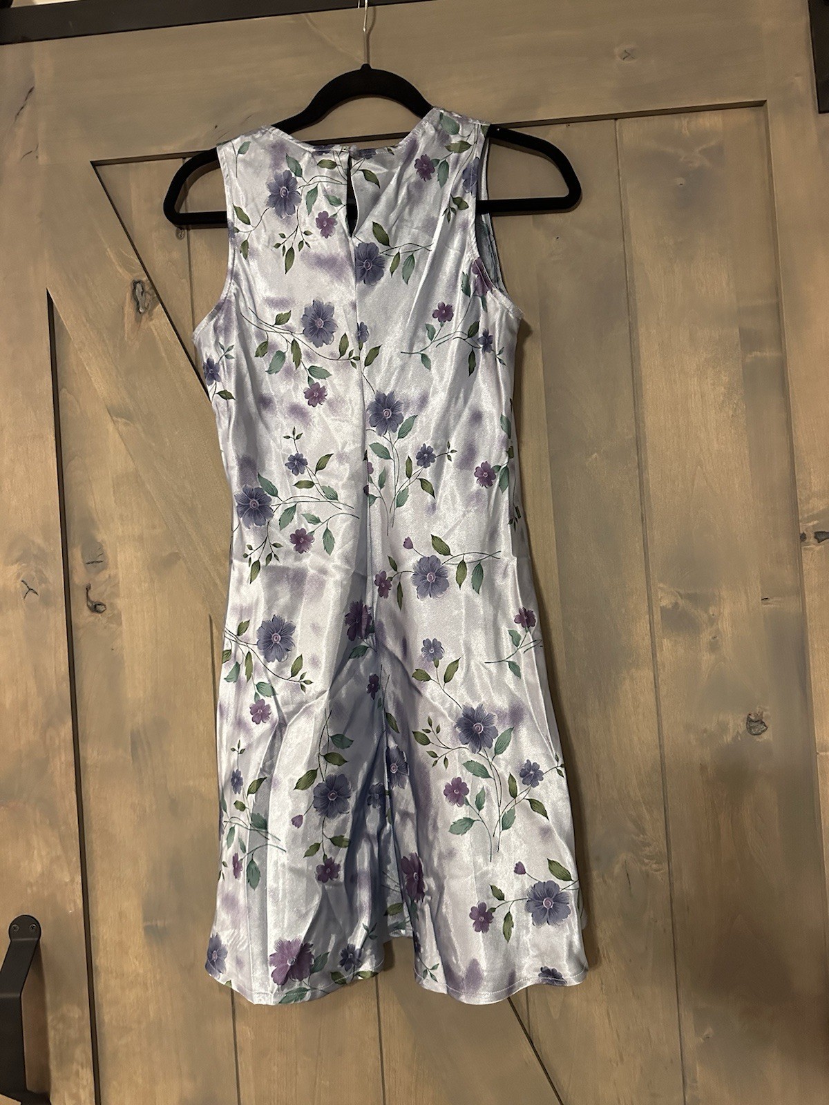 Y2K Vintage Breakin Loose Floral Satin Fairy Dress Juniors 7/8 Whimsigoth Grunge