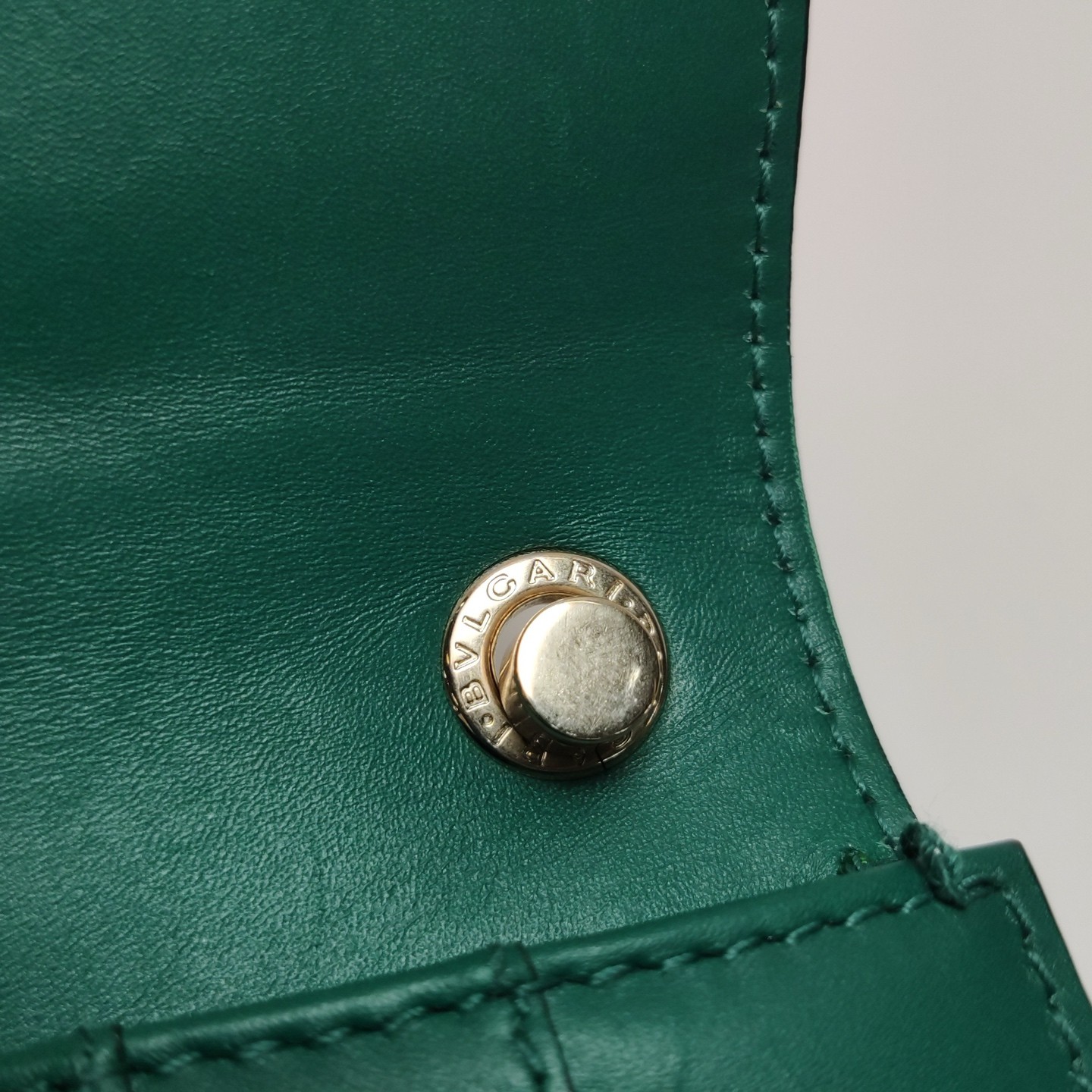 Authentic Bvlgari Calfskin Shoulder Bag Green Gold-Tone eBay AG