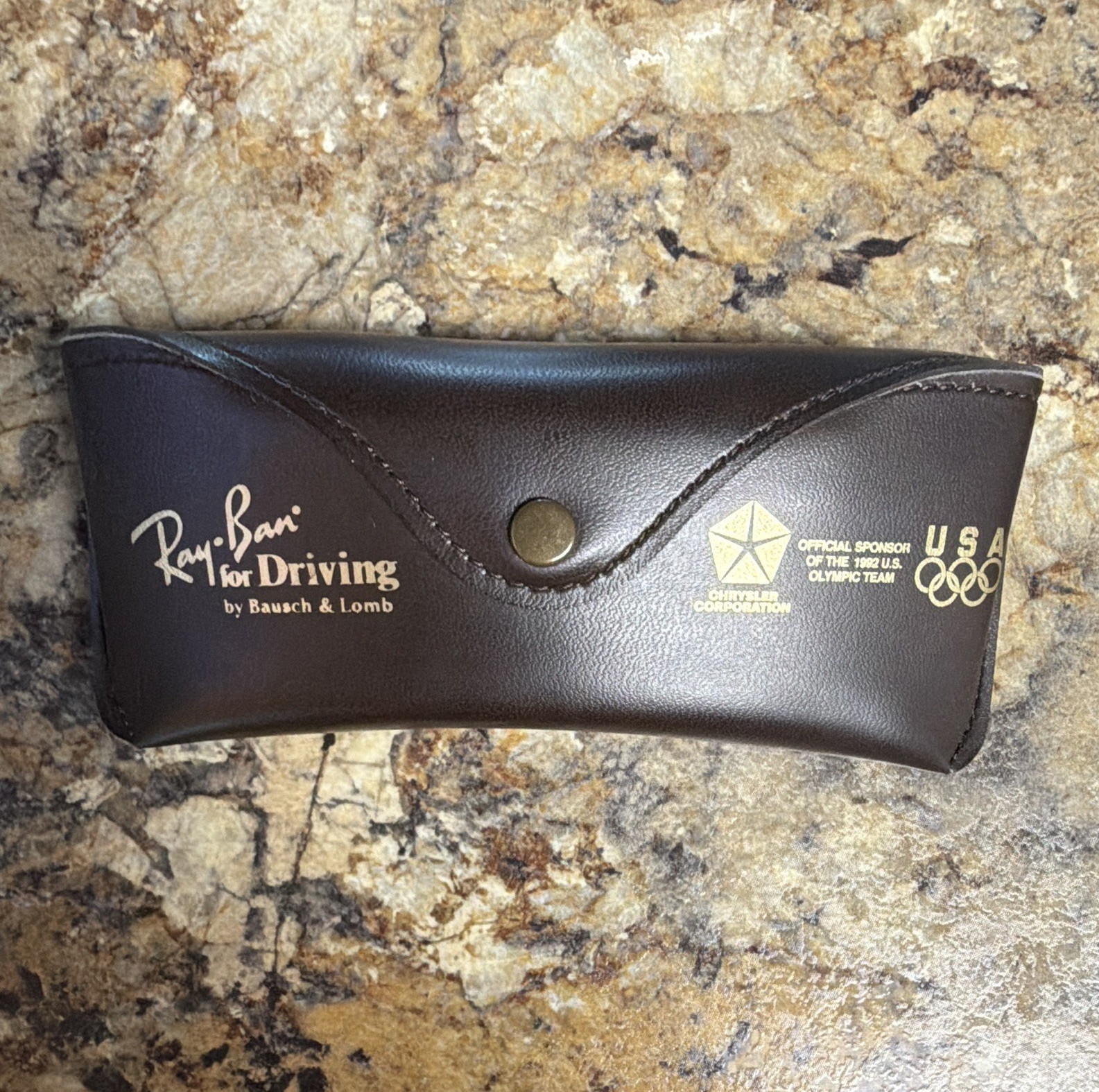 Ray-Ban Aviator Men’s Gold Metal Frame Brown Tinted Glass Lenses w/ Case 1992