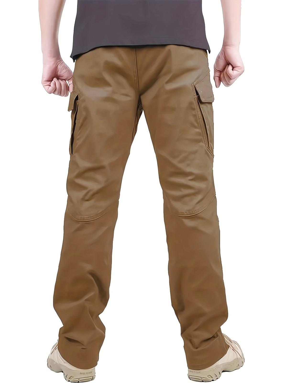 Men’s Tactical Cargo Pants Straight Fit Combat Work Trousers for Outdoor Hiking