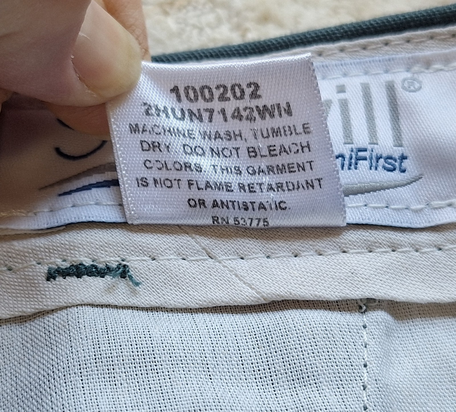 Men’s Unifirst SofTwill Flat-Front Uniform Pants Size 30 x 32 Spruce(green) NWOT