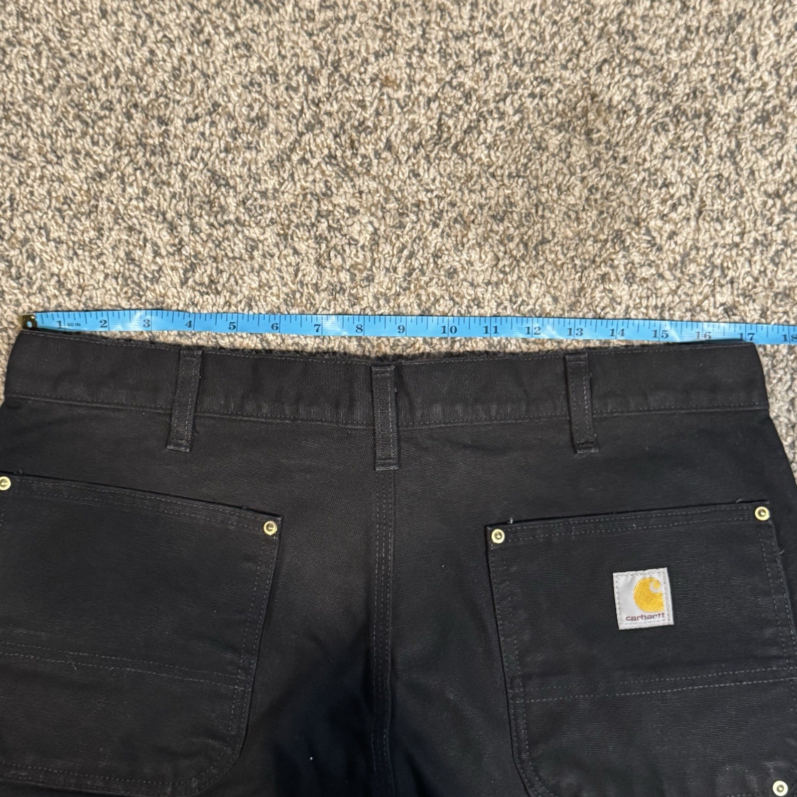Carhartt 36 x 32 Loose Fit Double Knee Canvas Utility Workwear Carpenter Pants