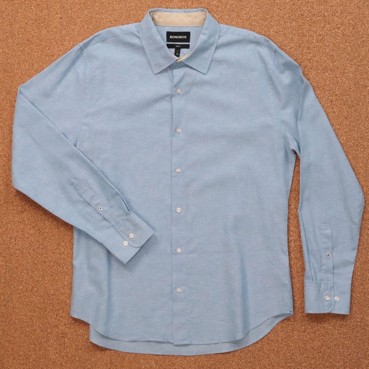 Linen Large Slim Fit Mens Dress shirt Bonobos