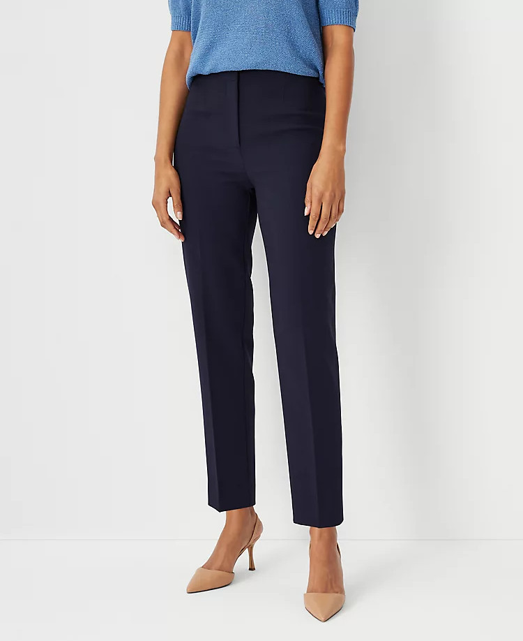 NEW ANN TAYLOR $98 NIGHT SKY LANA HIGH RISE SLIM PANTS SZ 0