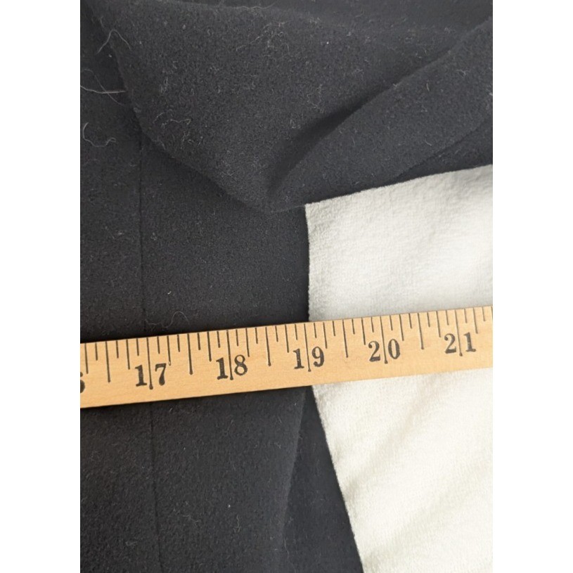 Harve Benard Womens Black Single Button Structured Blazer Jacket Professional