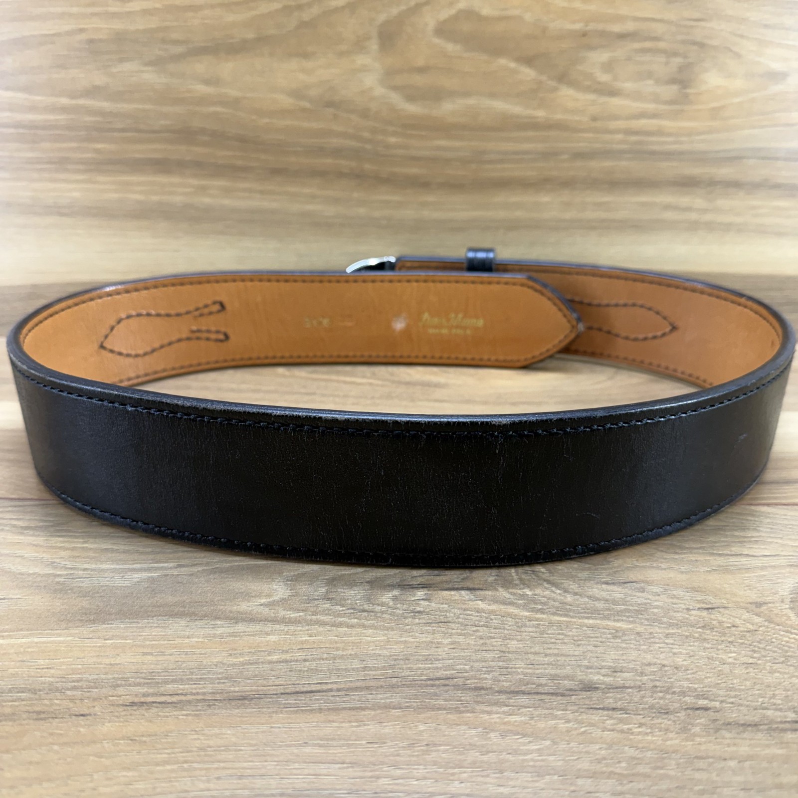 DON HUME Duty Belt 32 Black Leather 2.25 in Oklahoma USA Made