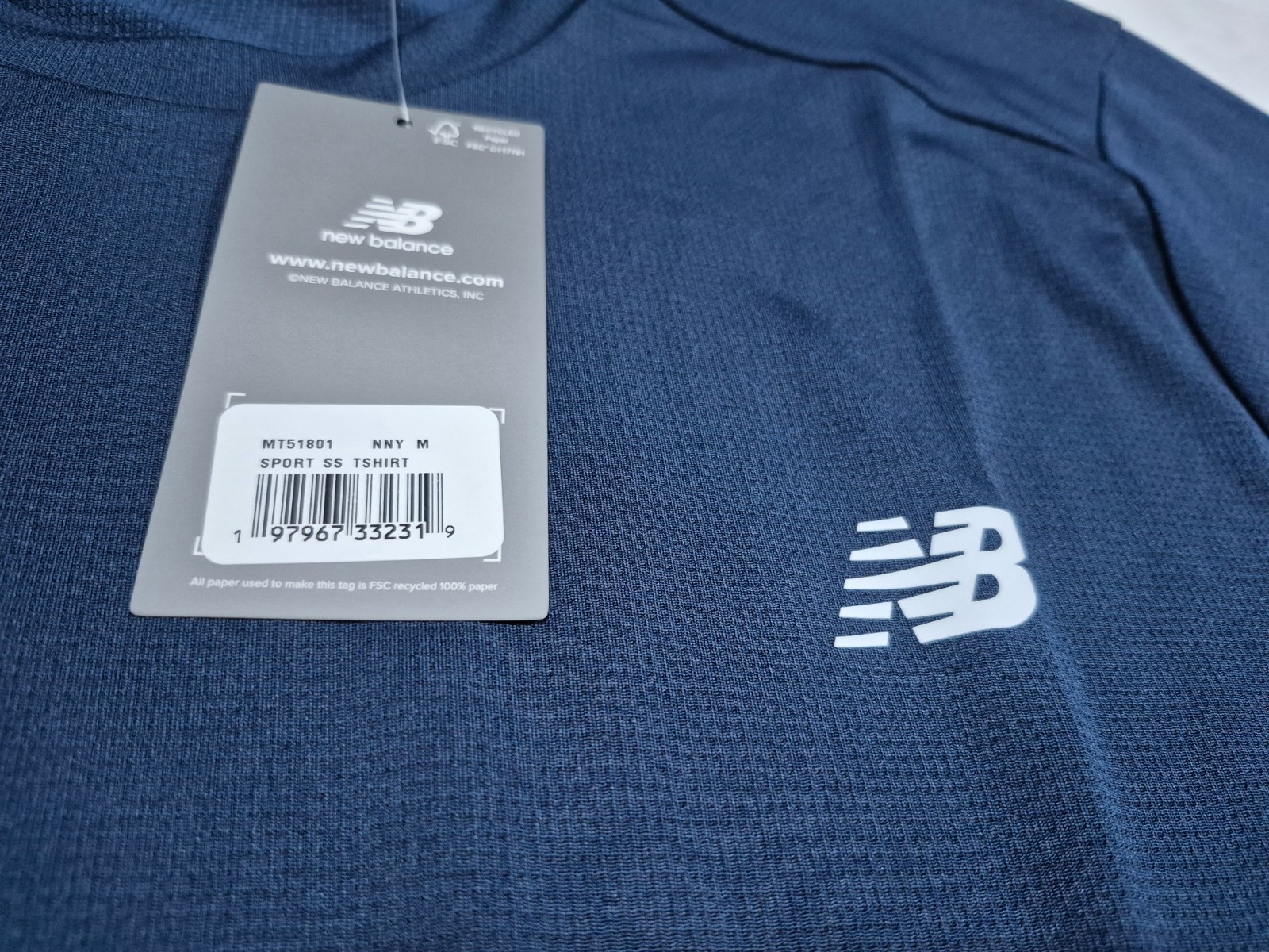 New Balance Men’s Fast Drying -Moisture Wicking Running Sports shirt Polyester