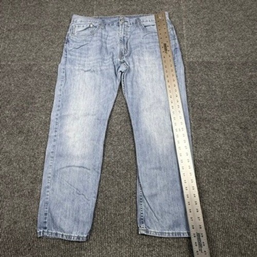 Levis 559 Relaxed Straight Leg Jeans Light Wash Blue Denim 38×30 00559-0363