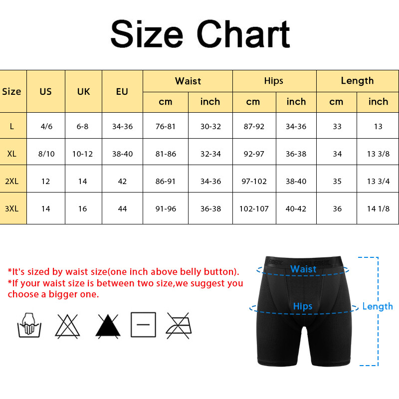 3 Pack Men Boxer Underwear Tagless Breathable Shorts Compression Soft Trunks US