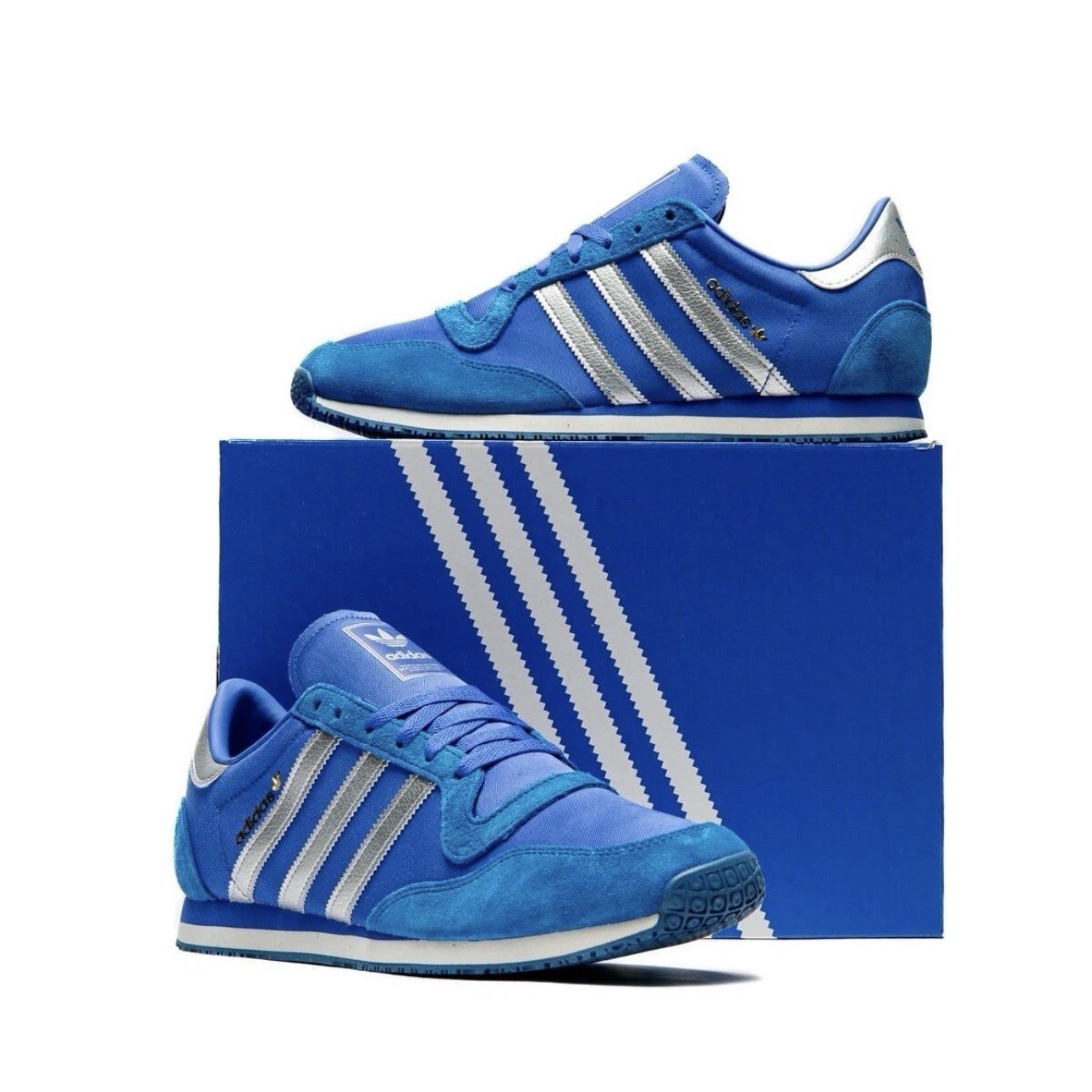 Adidas Originals Galaxy OG Men’s Sizes 6-13 Casual Sneaker Blue Silver Trainer