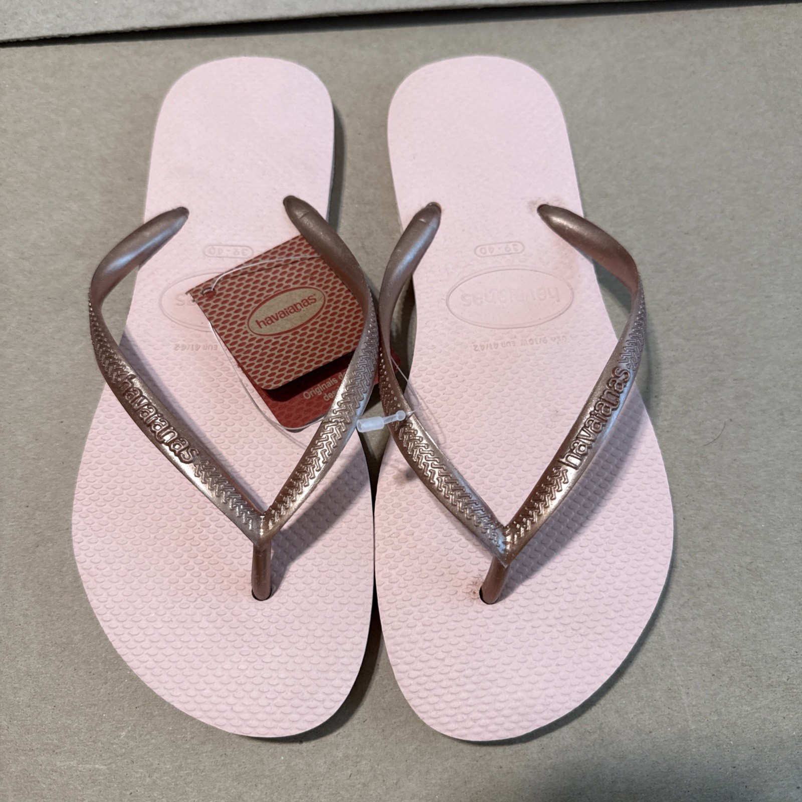 Havaianas Slim Rose Pink Flip Flops EU 396/40 – New