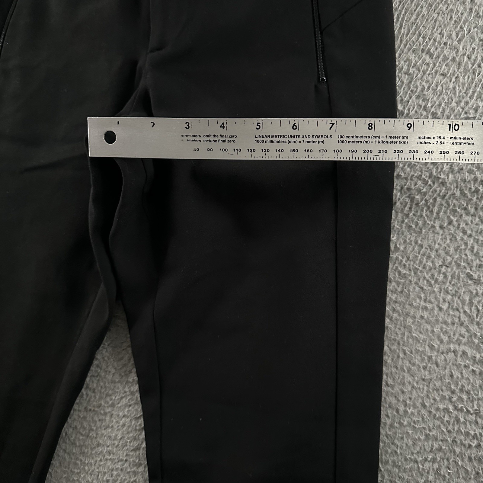 Paskho Womens Pants Black Size XS Mid Rise Tapered Made In USA