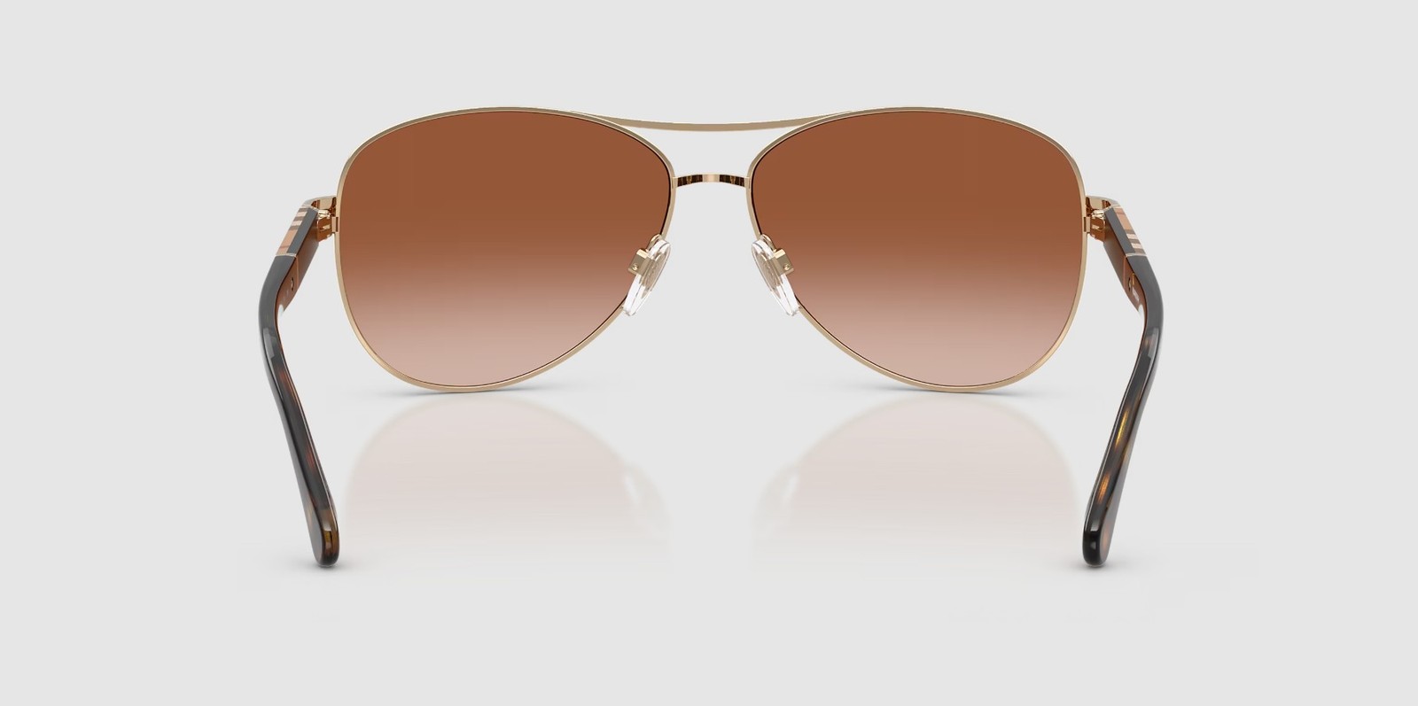 BURBERRY BE3080 114513 Light Gold Brown Gradient 59 mm Women’s Sunglasses