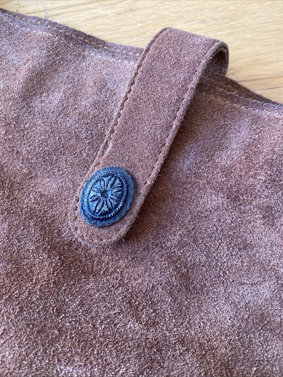 Free People Slouchy Suede Slingshot Rusty Brown Hobo Shoulder Bag Purse