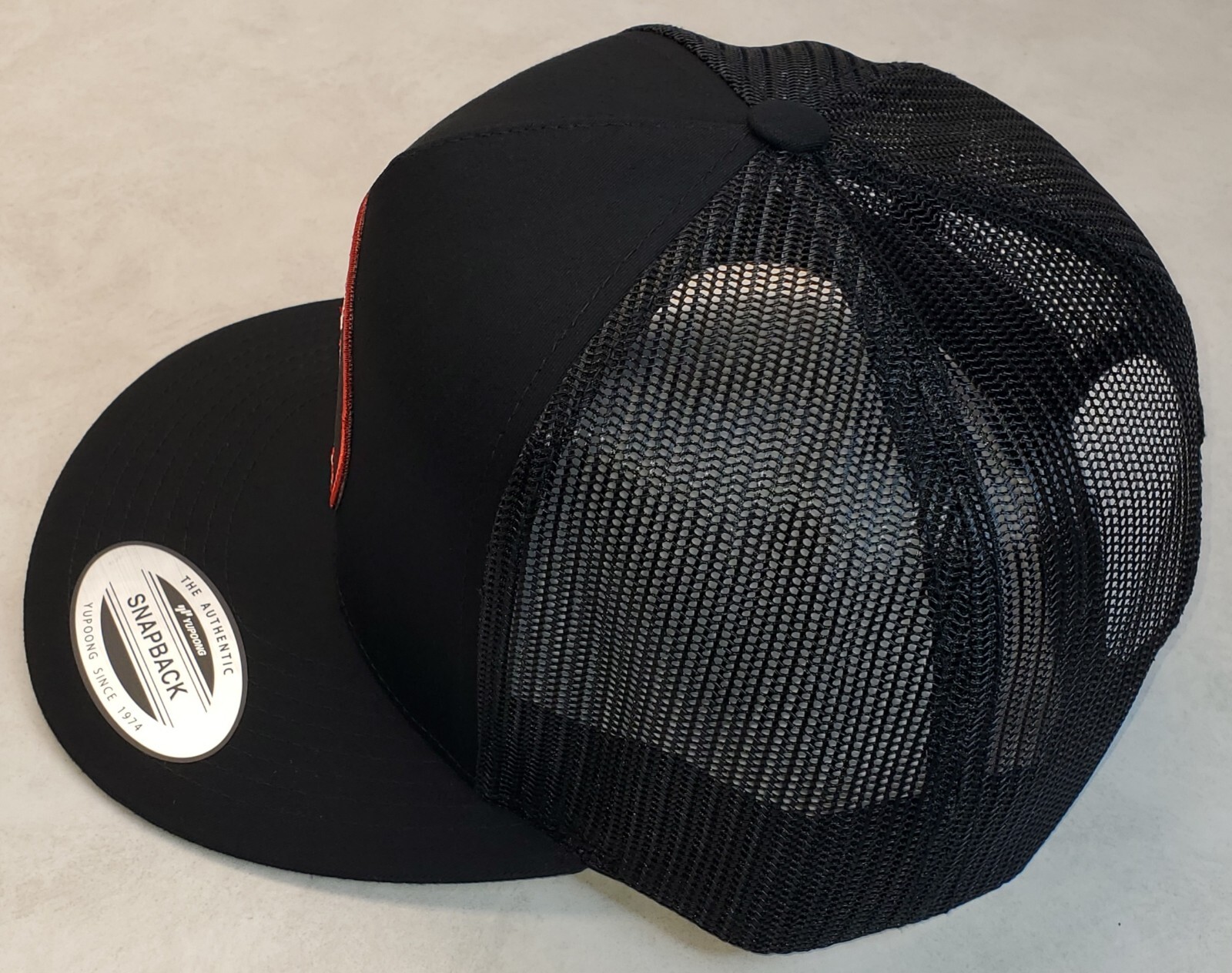 Social Distortion Patch Trucker Hat Yupoong/YP Classic 6006 Snapback Black/Black