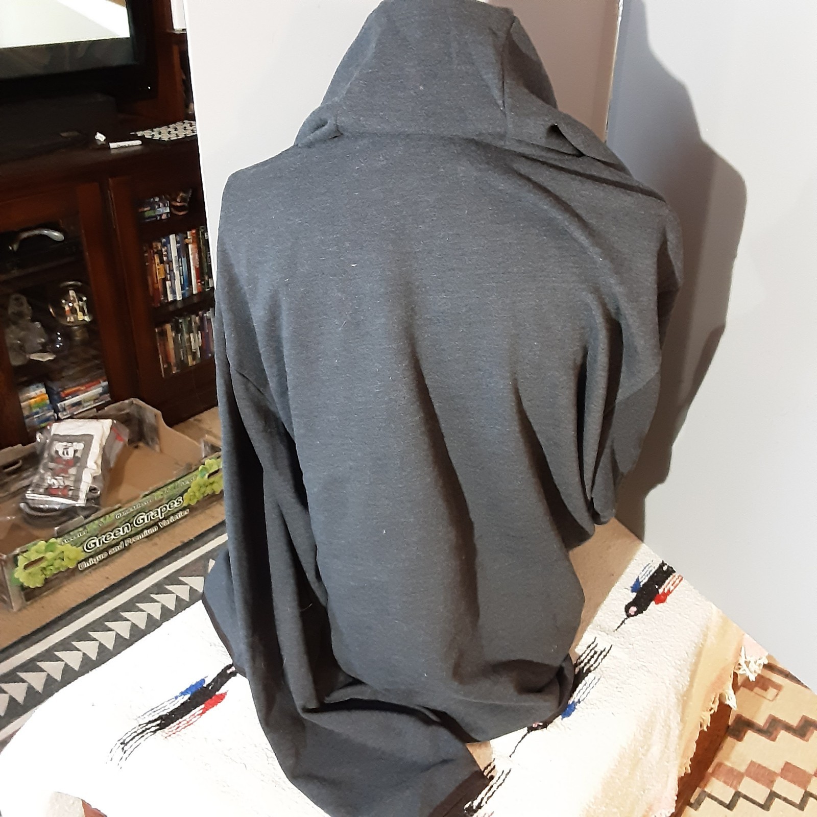 Duckies Men Dark Gray Zipup Hoodie Size Xl/Rg New With Tags (B-7)