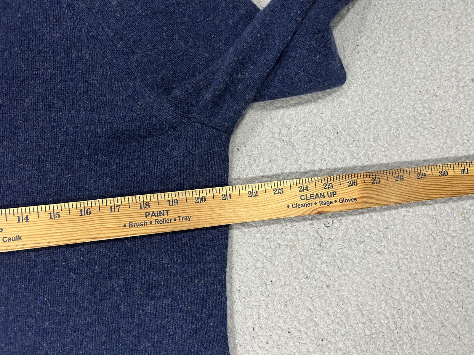 Outerknown Sweater Mens Large Blue Recycled Cashmere Merino Crewneck Soft Knit