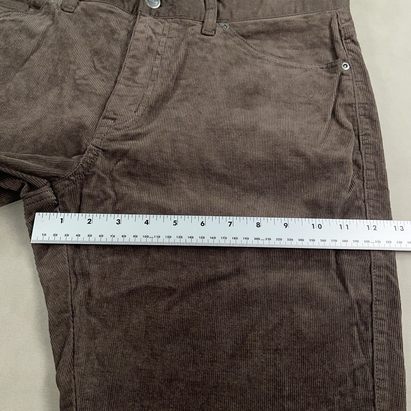 Peter Millar Superior Soft Corduroy Five Pocket Pants Men’s 35×34 Casual Brown