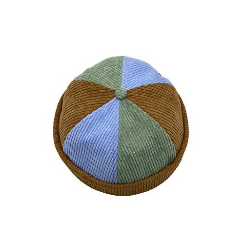 Men Docker Cap Beanie Sailor Worker Hat Rolled Cuff Retro Brimless Adjustable