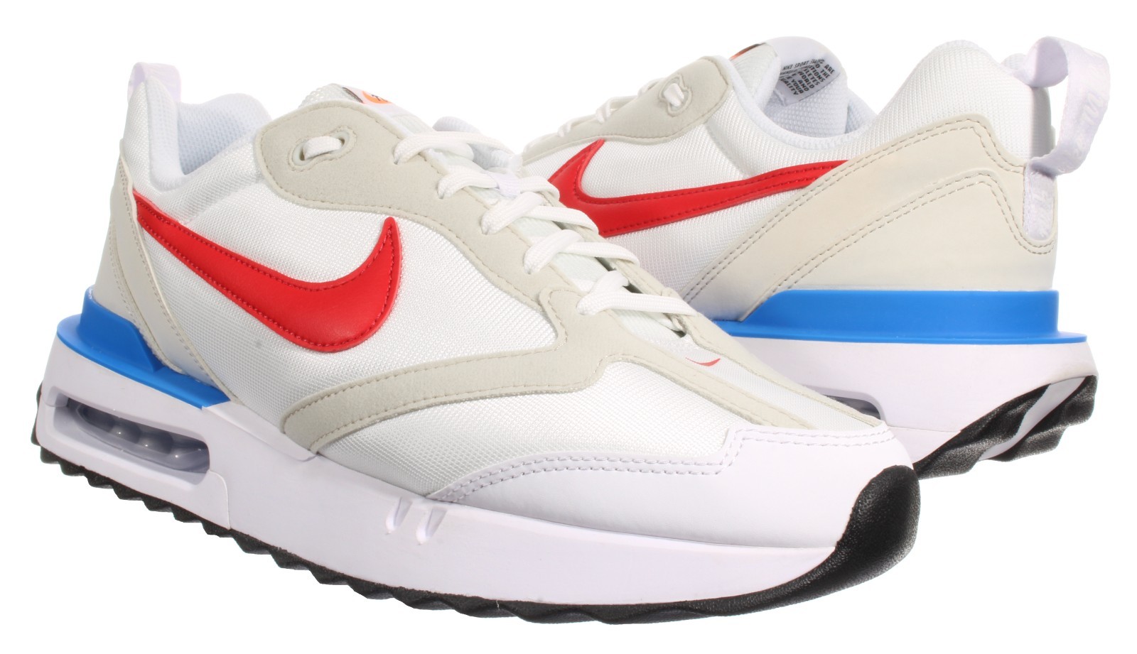 Nike Men’s AIR MAX DAWN White – Blue – Red Running Shoes Size 13 NEW