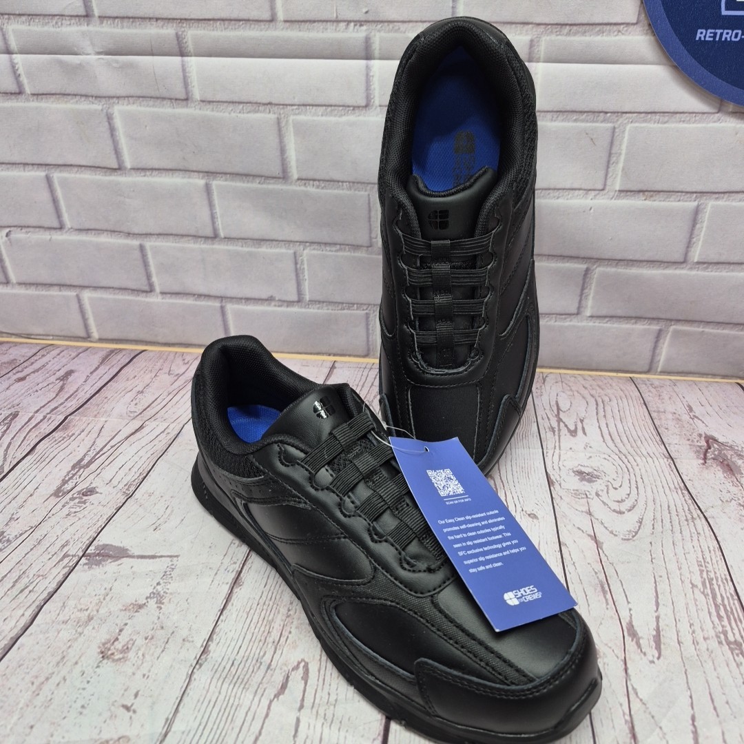 Shoes For Crews Womens Entree II Black Slip Resistant Slip-On Sneakers 7.5~ NEW